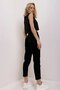 Black Mom High Waist Denim Pants Lycra Colorfast Extra Comfortable Mom Jeans - 3