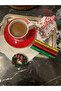 New Year's Wreath Themed New Year's Coffee Side Presentation Napkin (Not Sticking) - 2