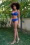 Women's Hollow Bow Covered Sax Bottom Top Bikini Set 35011 - 6