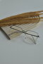 Unisex Women Men Blue Light Protected Blue Block Transparent Square Rectangle Blue Gold Glasses - 4
