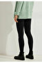 Long Black Ultra Quality Comfortable High Waist Women's Leggings - 2