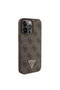 iPhone 15 Pro Max Case Guess Licensed Pu Leather Strap Rhinestone 4g Patterned Strass Crossbody Brown