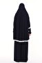 Women's Two Pieces Lycra Sandy Fabric Lace Sleeves Prayer Dress - 4