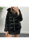 Shiny Puffer Coat Black - 2