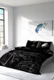 Cotton Satin Double Duvet Cover Set with Elastic Sheets Night City - 2
