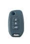 Renault Fluence Megane 3 Switchblade Key Compatible Silicone Car Key Remote Control Case Black