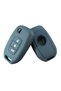 Renault Fluence Megane 3 Switchblade Key Compatible Silicone Car Key Remote Control Case Black - 2