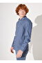 Regular Fit Gray Men's Shirt LL37BMA66 Long Sleeve Shirt - 4