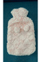 2 Liter Plush Covered Pompom Heart Hot Water Bag Thermophore - 4