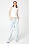 Women's White Sleeveless Soft Touch Basic Blouse - 8