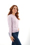 Lilac 100% Organic Cotton Crew Neck Knitwear Sweater Blouse - 4