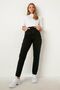 Zero Max High Waist Black Mom Jeans Lycra Flexible Jeans (Full fit)