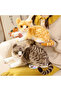 Real Looking Lying Plush Cat Gray Tabby 55 cm - 7
