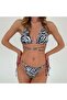 Zebra patterned bikini set - 2