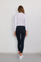 Women's Polo Neck White Lycra Camisole Blouse - 7