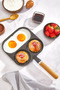 3-Compartment 3-Compartment Multi-Purpose Omelette Pancake Ergonomic Pan - 2