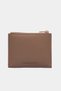 2805 Genuine Real Leather Zippered Women's Wallet Flother Mink - 3