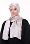 Women's Plain Crepe Satin Shiny Luxury Evening Dress Shawl-Light Mink