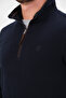 Zippered Regular Fit Suede Detailed Long Sleeve Men's Thessaloniki Sweatshirt - 4
