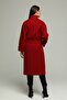 Women's Lined Snap-On Magnifying Collar Stamp Coat - 3
