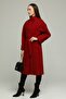 Women's Lined Snap-On Magnifying Collar Stamp Coat - 2