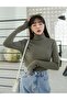 Women's Camisole Khaki Corded Winter Sweater - 4