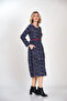 Mini Rose Print Midi Winter Dress from Divitin Flannel - 4