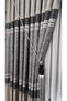 Panel Background Curtain Gray Anthracite Striped Patterned Single Wing Closely Pleated Jacquard Semi Glossy