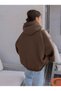 Women's Brown Grand Mountain Hooded Hoodie Sweatshirt - 2