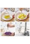 Practical 24 Cm Luxury Stainless Metal Potato Masher | Potato Masher Puree Maker ZigZac - 5