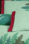 Alba Green Double 100% Cotton Flannel Duvet Cover Set - 5