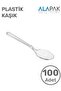 Transparent Luxury Plastic Spoon 100 Pieces - 2