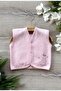 Quilted Seasonal Baby Vest Hippo Ecru Pink Blue