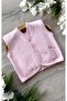 Quilted Seasonal Baby Vest Hippo Ecru Pink Blue - 2
