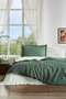 طقم غطاء لحاف مزدوج من Colormix Emerald Aqua Green