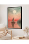 Framed Single Painting Sailboat Series Classic Poster Painting Tk/119