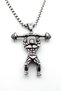 Halter Body Building Fitness Sports Steel Men's Necklace Chain Q0724
