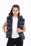 Girl's Hooded Thick Waterproof Navy Blue Inflatable Vest 13-16 Years - 3