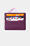 3633 Genuine Leather Super Thin Women Men Card Holder Purple - 4