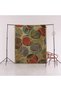 Beige Themed Round Mixed Geometric Shape Patterned Creative Modern Decorative Carpet 2089 - 5