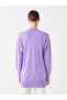 Half Turtleneck Plain Long Sleeve Women's Knitwear Tunic (W3) - 4