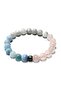 Moon Stone, Aquamarine, Pink Quartz Natural Stone 8 mm Bracelet - 2