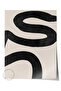 Black and White Abstract Themed Wall Poster, Modern Frameless Poster - Bedroom, Living Room Wall Decor