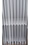 Ecru Tulle Curtain Horizontal Straight White Stripes 1/3 Dense Pleats No Wrinkle No Ironing Required - 4