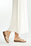Women's Genuine Leather Flat Slippers 885 012 Bn Trlk Y23