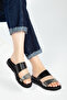 Women's Genuine Leather Flat Slippers 878 523 Bn Trlk Y23 - 5