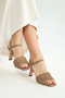 Women's Genuine Leather Heeled Sandals 923 590 Bn Sndlt Y23 - 5