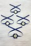 Navy Blue Bridesmaid Bracelet and Arm Ribbon, Henna Night Bride to Be Bachelorette Party 10 Pieces - 3