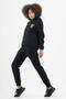 Comfort Women's Hooded Black Tracktop - 4