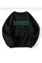 Women's Oversize Happiness Printed Sweatshirt